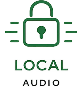 Audio stays on your device
